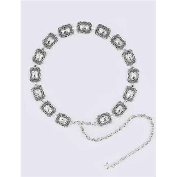 TOPACC Western Metal Concho Belt for Women Cowgirl Chain Belts for Dresses - Picture 5 of 7